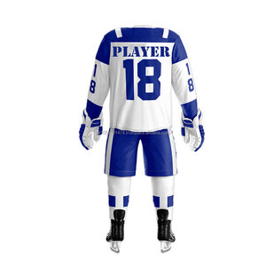 Servicio OEM Personalizado, Camisetas de Hockey sobre Hielo, Uniforme Canadiense de Hockey sobre Hielo para Hombre, 100% Poliéster, Absorbe la Humedad - Product Image 4