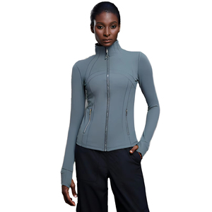<b>Women's</b> <b>Waterproof</b> Workout <b>Jacket</b> Lightweight Zip-Up Athletic <b>Running</b> with Pockets Long Sleeve Gym Yoga Thumb Holes <b>Jackets</b> - Product Image 5