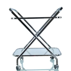 Organisateur de cuisine roulant en métal fait main de qualité supérieure avec design moderne et luxueux, étagères spacieuses, durable - Product Image 1