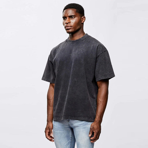 T-shirts Homme Oversize à Manches Courtes 280g Personnalisés en Gros, Qualité Supérieure, Lavables, Design Épaules Tombantes, 100% Coton - Product Image 1