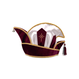 Sombrero de Carnaval con Adornos Plateados Bordados, Ideal para Fiestas, Estilo Príncipe - Product Image 3