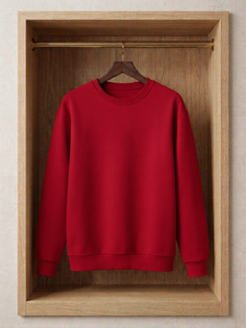 Sudadera Negra Unisex con Cuello Redondo, Manga Larga, Estilo Básico, 100% Algodón, Felpa, Secado Rápido, Estilo Y2K, Casual de Invierno - Product Image 1