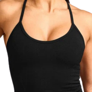 Camiseta Deportiva sin Mangas para Mujer, Cuello Redondo, Ligera, Elástica, Informal, para Verano, Gimnasio, Fitness, Running, Entrenamiento - Product Image 3