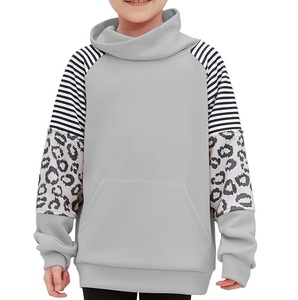 OEM LOW MOQ French Terry Kids Hoodies Clothing Kangaroo Pockets Oversize Winter Outerwear Sports Casual Kids Hooded For Girl's - Product Image 6