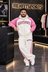 Conjunto de chándal personalizado para hombre con estampado serigrafiado, sudadera con capucha y cremallera, pantalones deportivos, conjunto de dos piezas de ropa deportiva de estilo urbano, logotipo personalizado - Product Image 4
