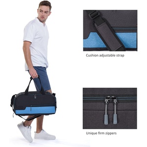 La mejor bolsa de lona de nailon para deporte Fitness CrossFit MMA Gym Travel Weekender con compartimento para zapatos y forro de poliéster duradero - Product Image 5