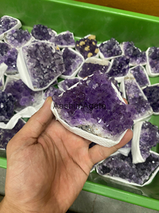 Natural Amethyst <b>Crystal</b> Cluster Purple Quartz Mineral Specimen <b>Geode</b> Druzy Stone Home Decor Healing <b>Crystal</b> Wholesale - Product Image 6