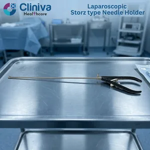 Laparoscopic for Type Manual Needle Holder Straight Jaw High Quality Reusable Surgical Instrument <b>Set</b> - Product Image 4