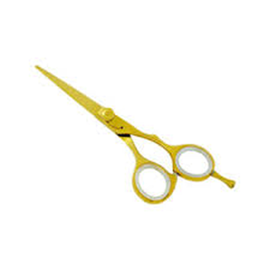 Premium 5 1/2 Inch Titanium Coated Barber Scissors Ultra Sharp Razor Edge Hair <b>Shears</b> for Salon Hairdressing and Home Grooming - Product Image 2