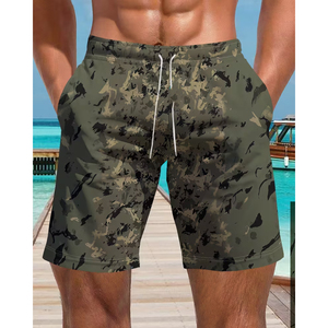 กางเกงวิ่งออกกำลังกายผู้ชายลายพรางต้นไม้ ผ้าตาข่าย น้ำหนักเบา ระบายอากาศ แห้งเร็ว เอวยางยืด ปรับได้ มีเชือกผูก  รับสั่งพิมพ์ลาย - Product Image 3