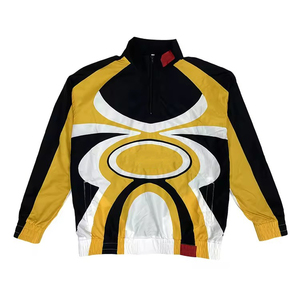 Conjunto Deportivo Personalizado al por Mayor, Chaqueta Cortavientos Impermeable Unisex, Chaqueta Deportiva de Nylon con Capucha y Pantalones Deportivos - Product Image 1