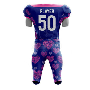 Uniforme de football américain à manches courtes imprimé respirant de style unique, personnalisé pour l'équipe nationale de football masculine - Product Image 3