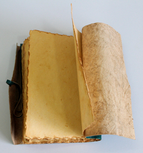 Carnet de notes vintage en cuir véritable, papier vintage, blanc, pour sublimation, idéal pour la création de carnets personnalisés, vente en gros. - Product Image 3