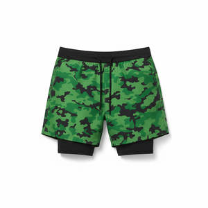 Shorts de sport personnalisés avec logo, shorts de fitness athlétiques pour hommes avec poches zippées, short de sport pour hommes - Product Image 5