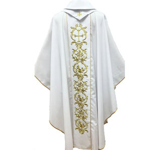 Casullas de Iglesia para Coros, Casullas de Sacerdote Hechas a Medida con Tela de Seda de Alta Calidad, Túnica, Capa, Casulla de Obispo, Casulla Doctoral para el Clérigo - Product Image 6