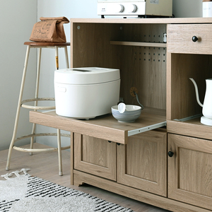ตู้ข้างอเนกประสงค์ Anri Modern Luxury Sato MDF  รักษ์โลก  ปรับเปลี่ยนได้  พร้อมช่องเก็บของในครัว  ตู้โชว์อัจฉริยะสำหรับห้องนั่งเล่น - Product Image 3