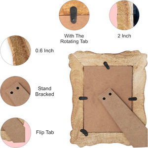 กรอบรูปไม้มะม่วงธรรมชาติพรีเมียม งานแฮนด์เมด สำหรับตกแต่งบ้าน สำนักงาน ห้องนั่งเล่น ดีไซน์หรูหรา ทันสมัย สไตล์เรียบง่าย - Product Image 6