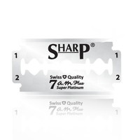 Lames de rasoir à bord simple Sharp Super Platinum, en acier inoxydable, jetables, importées, de qualité supérieure et durable, en pack pilier, très demandées