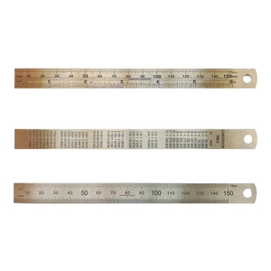 Regla recta de acero inoxidable ODM OEM, regla de medición metálica con acabado pulido, escala grabada. - Product Image 3