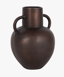 Antique Classic Metal Flower <b>Vase</b> Vintage Rustic Amphora Urn <b>Decorative</b> <b>Vase</b> with Handles for Home Hotel Wedding Table Deco - Product Image 1