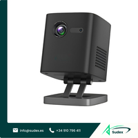 Proyector de Bolsillo Mini DLP Inteligente Sudex STR-MP1000 con LED, Android, WiFi, 4K, 3D, para Cine Portátil 5.0, con Altavoces Integrados