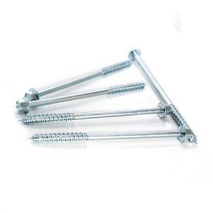 Class 4.8 6.8 Zinc Plated Carbon Steel Hex Head Partial Thread Lag <b>Screws</b> M6-M12 Metric/Inch DIN/ANSI PDC Model 13 Wood - Product Image 3