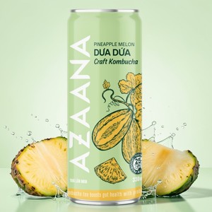 Bebida de Kombucha de Melón y Piña Directo de Fábrica, Servicio OEM, Producción a Granel, Etiqueta Personalizada, Proveedor de Bebidas para Comercio Internacional - Product Image 1