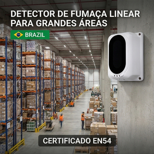 גלאי עשן מסוג קרן Tanda TX7130 (גלאי עשן) 100 מטר LPCB EN54 לבטיחות במחסנים ובתעשייה - Product Image 2