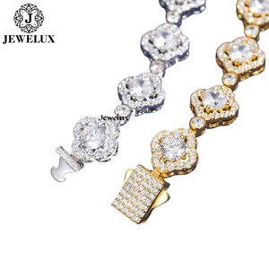 Premium Style Moissanite Tennis <b>Bracelet</b> for Unisex Continuous Sparkle Stones <b>Silver</b> Plated IGI Certified Wedding Gift - Product Image 2