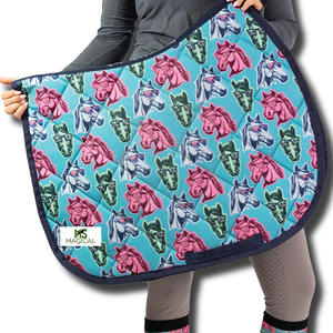 แผ่นรองอานม้าคุณภาพสูงแบบซับลิเมชั่น แผ่นรองอานม้าคุณภาพเยี่ยมสำหรับขี่ม้า ใช้ได้หลากหลาย - Product Image 4