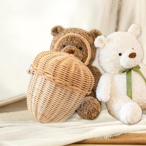 Cestas para niñas, la mejor opción, bolso de ratán tejido a mano, contenedor de mimbre para niños - Product Image 5