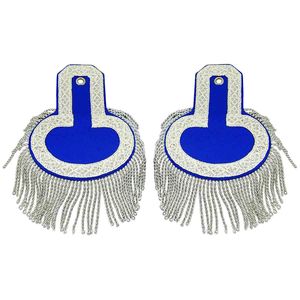 Epaulettes al por mayor para uniformes de banda, blancos o dorados con flecos, epaulettes de hombro personalizadas OEM - Product Image 2