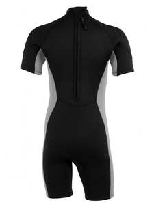 Combinaison de surf haute performance pour homme en néoprène 3 mm, manches longues, shorty, fermeture éclair dorsale, col montant, vêtement de sport aquatique flexible - Product Image 2