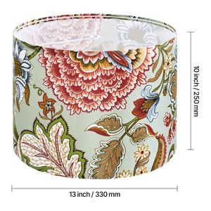 Set di 2 Paralumi in Lino a Tamburo, Misura Media 13 Top X 13 Base X 10 Altezza, Ricambi per Lampade da Tavolo, Paralumi 13 Top X 13 Base X 10 - Product Image 2