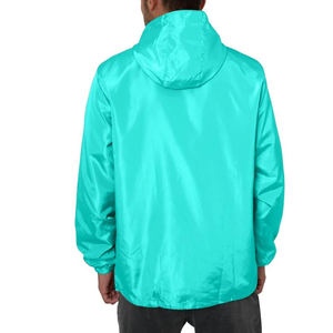 <b>Men</b> Casual Hooded Windbreaker <b>Jacket</b> Premium Lightweight Outdoor Soft Waterproof 100% Polyester Regular Fit Fashion Everyday - Product Image 2