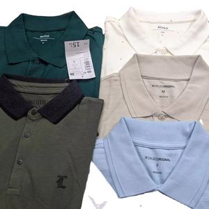 Camisas de Hombre 100% Algodón, Tejido de Punto, Diseño Sólido, Manga Corta, Transpirables, Casuales, para Trabajo, Diseño Personalizado para Negocios - Product Image 3