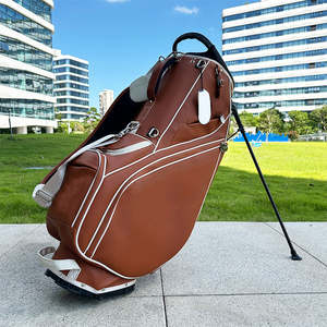 Bolsa de Golf Ligera en Oferta, de PU, Nailon y Cuero Impermeable, con 5 Compartimentos y Logotipo Personalizado para Hombre/Mujer - Product Image 1