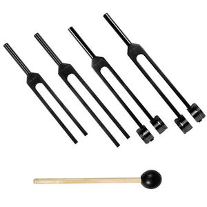 528Hz Tuning Fork Set Surgical Grade Stainless Steel for Sound Healing & Vibration Therapy with Forceps by <b>Blush</b> surgical - Product Image 4