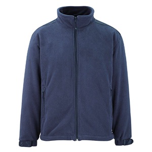 Sherpa-Lined Fleece Jacket for Men's - Olive green full-zip fleece jacket with plush lining and <b>stand</b> collar jacket Manufacturer - Product Image 6