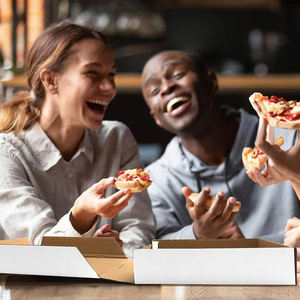 Eco Friendly <b>Pizza</b> <b>Boxes</b> Corrugated Custom Size Printed Packaging Supplier for B2B - Product Image 6