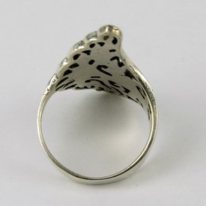 Bague en argent Sterling 925 simple thaïlandais en forme de lancement, bijoux en argent frais 925, Sterling indien - Product Image 3