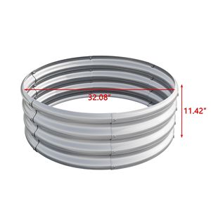 32.08*11.4\" Metal Raised Garden <b>Bed</b> Outdoor Garden Planter Box for Vegetables Backyard Patio Metal Grow <b>Bags</b> for Vegetables - Product Image 5