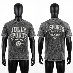 Camiseta 100% algodón para hombre, corte holgado, estampada, 180 GSM, algodón premium, lavado ácido, color amarillo, estilo vintage, logotipo personalizado - Product Image 2