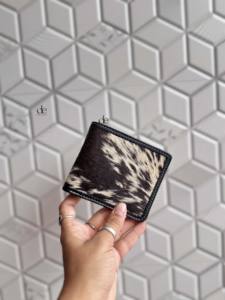 Nueva llegada de pelo en piel de piel, billetera de cuero de vaca Animal con estampado de cuero de vaca para hombre, tarjetero, regalo en efectivo para él - Product Image 3