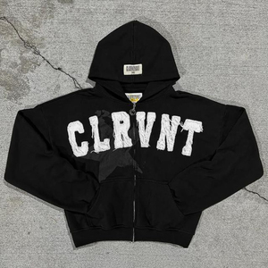 Sudadera con Capucha de Alta Calidad para Hombre, Tejido de Felpa de Poliéster/Algodón, Informal, para Invierno, con Logotipo Frontal, Transpirable, Ecológica, de Secado Rápido - Product Image 1