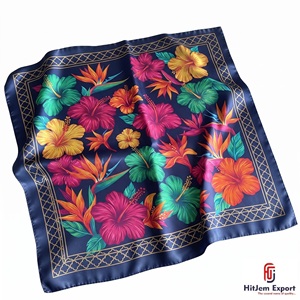 Soft Lightweight Square Scarf Womens Fashion Accessory Custom Printed OEM ODM Textile Manufacturer Bali Custom Fabric Products - Product Image 6