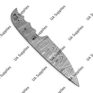 Hojas de Acero de Damasco con Punta Caída para Cuchillos Tácticos EDC de Hoja Fija, para Camping y Uso General - ODM/OEM Personalizable, Precio Mayorista - Product Image 4