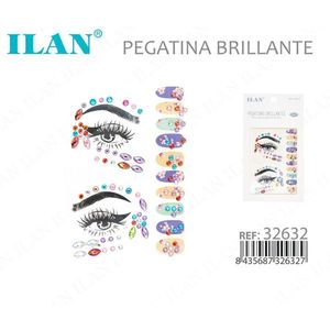 ILAN Adesivi glitterati per viso, occhi e unghie con strass 32632 - Product Image 3
