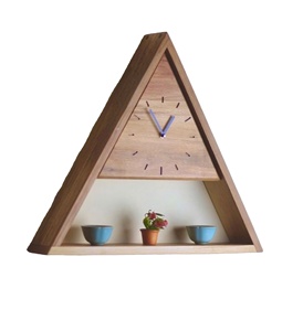 Solid Wood <b>Digital</b> Wall <b>Clock</b> Modern Rustic Wooden Wall Decor Battery Powered Home Living Room – Made in Vietnam - Product Image 6