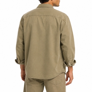 Chemise en denim de coton personnalisée pour homme, couleur personnalisée, tissu en coton twill doux, matière respirante, coupe confortable, manches longues pour homme - Product Image 2